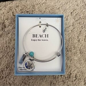 Silver Beach Charm Bracelet